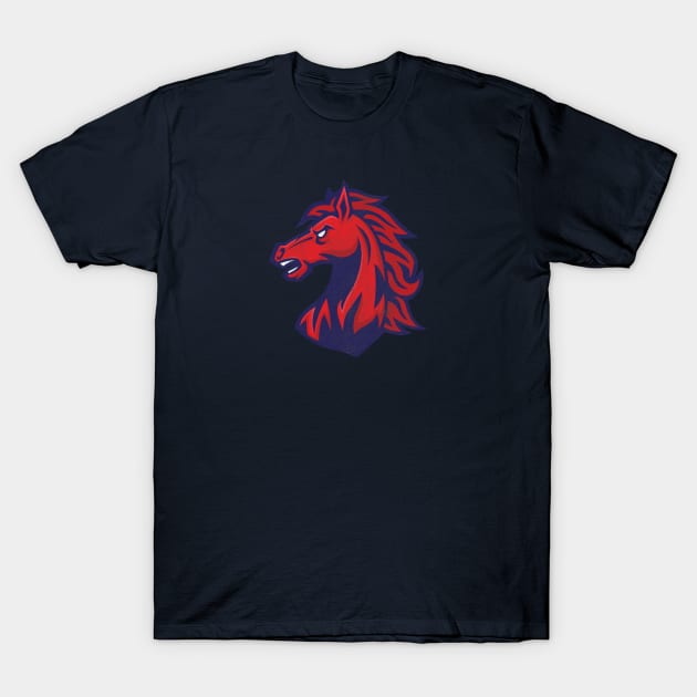 Red Horse T-Shirt by UnikRay